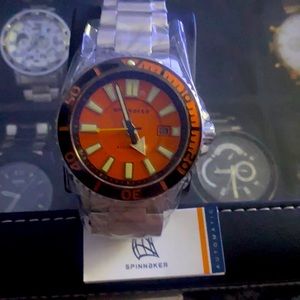 Spinnaker Amalfi Automatic Silver Orange